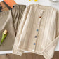 round neck colorful button sweater long-sleeved sweater jacket     S4759