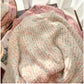 Rainbow polka dot pullover sweater for women     S4849