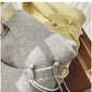 Fashionable V-neck sweater jacket for women new design soft knitted cardigan trend     S4840