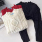 knitted long-sleeved top     S4722