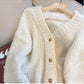 V-neck knitted cardigan for women long-sleeved sweater jacket     S4884