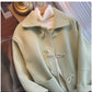 knitted coat for women winter new style mid-length woolen coat     S4925