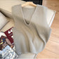 Solid Color Knitted Vest Women's New Sweater Vest     S5014