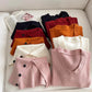 soft sweater and scarf two-piece set    S4741