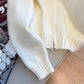 Gray double zipper sweater jacket for women long-sleeved knitted cardigan     S4882