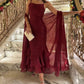 2 Pieces Elegant Evening Party Dresses Women Spaghetti Straps Mermaid Ruffles With Cape Sleeveless Prom Dresses       S5249