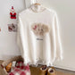 Sweet soft round neck long-sleeved knitted sweater    S4723