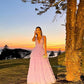 A Line Tulle Lavender Elegant Dresses For Women Sexy Porm Dress      S4997