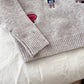 embroidery round neck sweater      S4785