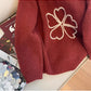 Sweet embroidered round neck sweater for women     S4878