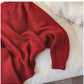 Solid color V-neck sweater for women new design long-sleeved sweater   S4890