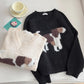 round neck long-sleeved sweater     S4751