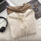 simple solid color knitted sweater top       S4679