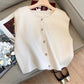 Solid color soft knitted vest for women fashion top      S5005