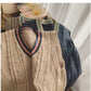 Knitted vest for women new loose outer sleeveless sweater vest trend       S5009