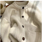 round neck knitted cardigan for women soft comfortable sweater jacket trendy      S4852