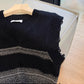 Striped knitted vest for women new styl top vest trendy    S5034