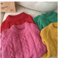popular beautiful sweaters for women new style round neck sweaters    S4856