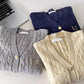 solid color simple soft sweater V-neck sweater jacket       S4678
