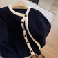 Long-sleeved knitted cardigan women's new soft design sweater jacket    S4872