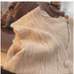 Sweater Vest Women's Outerwear Retro Loose V-neck Knitted Vest Chic Top      S5008