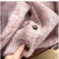 Mixed color dot hooded sweater jacket for women knitted cardigan   S4867