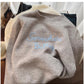 Designed embroidered round neck sweater for women long-sleeved sweater casual top      S4831