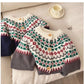 Christmas wear long-sleeved sweater jacket for women jacquard cardigan top     S4817