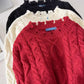 knitted long-sleeved top     S4722