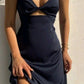 Spaghetti Straps Simple Prom Dress Sleeveless Fancy Dresses     S5154