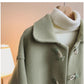 knitted coat for women winter new style mid-length woolen coat     S4925