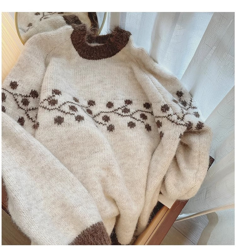 round neck sweater for women new style outer wear      S4880