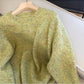 Popular Color Dot Round Neck Sweater Women's New Casual Sweater   S4891