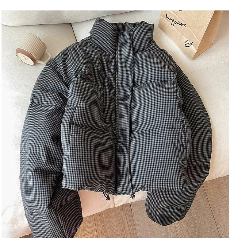 Winter plaid jacket for women new jacket     S4926