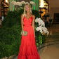Red Elegant Dresses For Women Sexy Porm Dress      S4996