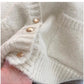 Retro V-neck knitted vest for women 2024 new style outer wear sleeveless vest jacket trendy     S5026