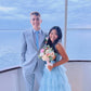 Light Blue Tulle Layered Long Prom Dress Elegant Evening Dress     S5160