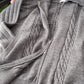 sweater cardigan double zipper long-sleeved sweater jacket     S4776