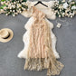 Sequin glitter dress women's holiday party evening dress      S4641