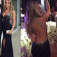 Black Beaded Prom Dress Evening Dress Party Dress       S5079