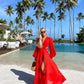 A line Red Long Party Gown Evening Dress       S5285