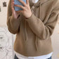 simple solid color knitted sweater top       S4679
