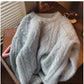 round neck sweater for women new outer wear  long-sleeved top     S4842
