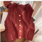 Round neck sleeveless knitted vest for women outer wear sweater vest     S5030