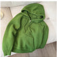 Solid color half-zip sweater for women long-sleeved sweater     S4899