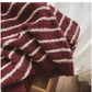 Striped sweater for women long-sleeved shirt       S4908