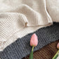 round neck solid color short sweater top     S4707