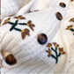 embroidered sweater jacket for women knitted cardigan    S4837