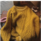 round neck sweater for women new outer wear  long-sleeved top     S4842