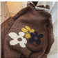 jacquard round neck sweater for women knitted top      S4830